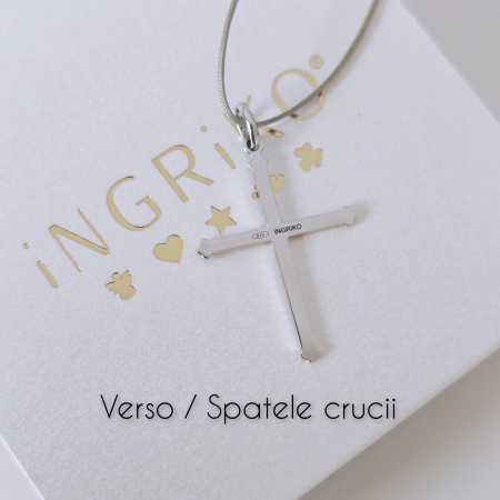 Pandantiv cruciulita argint 925 - colier snur reglabil [3]