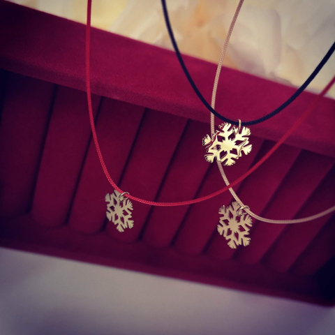 Pandantiv fulg aur galben 14K [2]