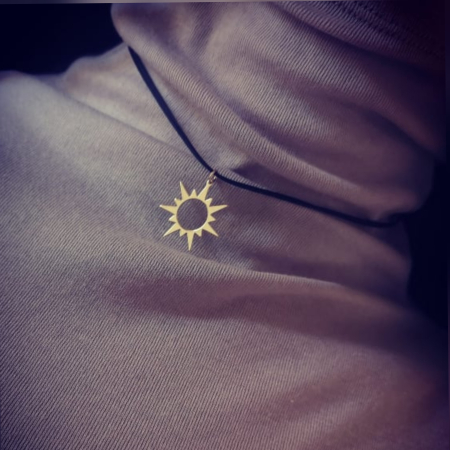 Pandantiv Soare aur galben 14K [3]