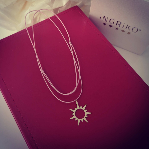 Pandantiv Soare aur galben 14K [6]