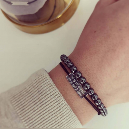 Set 2 bratari personalizate placuta argint 925 rodiat [1]