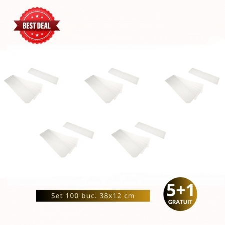 OFERTE - Pachet 5+1 Benzi termice din Spuma pentru colorarea parului 38x12 100 buc