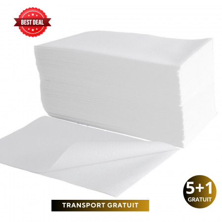 OFERTE - Pachet 5+1 Prosoape Celuloza Unica Folosinta Albe 85x40 100 buc