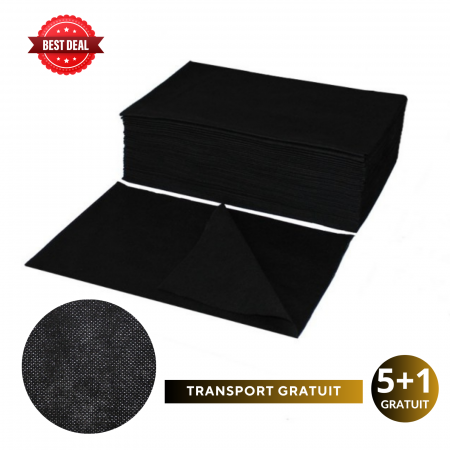 OFERTE - Pachet 5+1 Prosoape Unica Folosinta Negre 70x50 100 buc