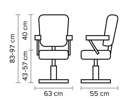 Scaun Coafor Sandro - Deluxe [3]