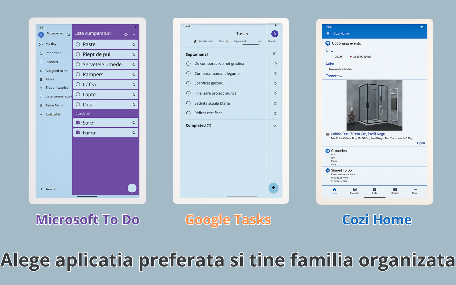 tableta de perete cu google play