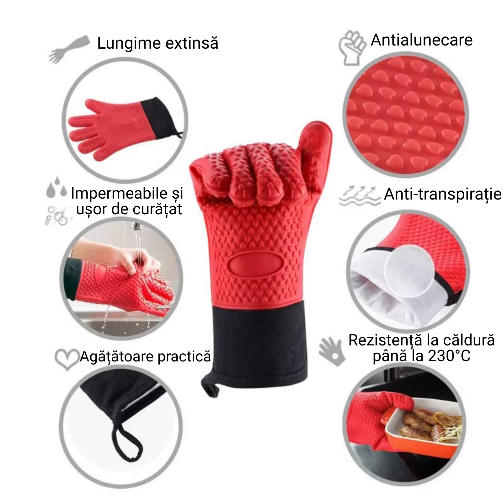 manusi de silicon pentru bucatarie