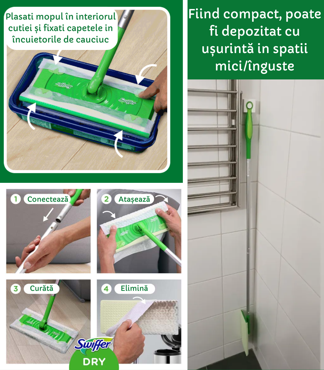 Mop cu lavete de unica folosinta