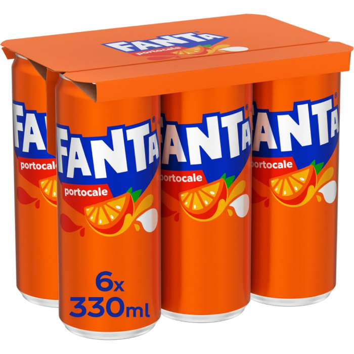 Fanta Portocale Doză 6 x 330 ml – Gust Revigorant și Aromă Intensă de Portocale [1]