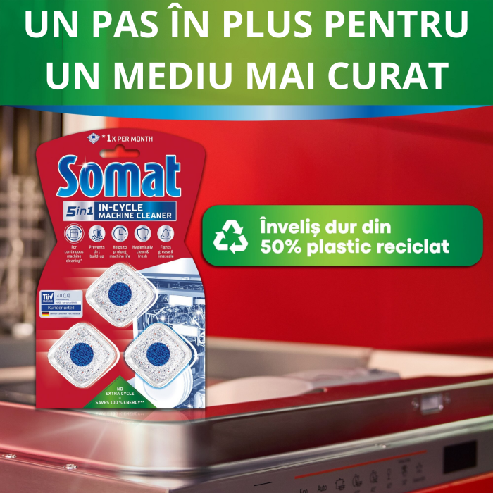 Somat 5in1 Maschinenreiniger curățare mașină spălat vase, 3 tablete (57 g) [5]