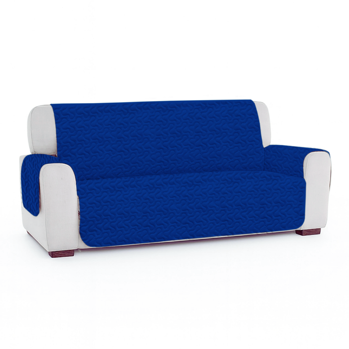 Cuvertură Canapea 3 Locuri Matlasată Bleumarin 295x198 cm [4]