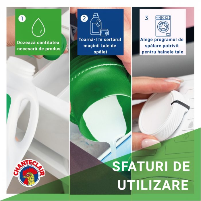 Detergent lichid Chanteclair Muschio Bianco – 1260 ml, 28 spălări [5]