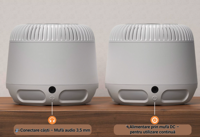 Lampa cu Sunete Albe și Lumină de Noapte Relaxantă [9]