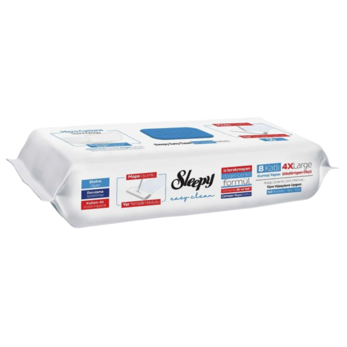Lavete Mop Sleepy Easy Clean Bleach Additive 50 buc, 4XL, fara clatire, mop pardoseala [6]