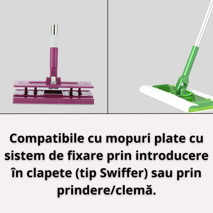 Lavete Umede Pardoseli Sleepy Easy Clean White Soap 4XL, Compatibile Mop, 8 Straturi, 50 buc [5]