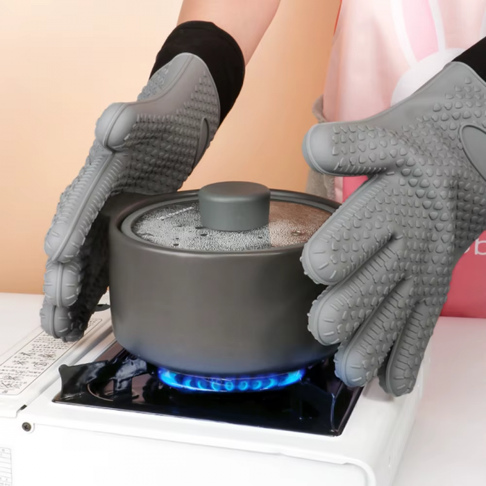 Mănuși termorezistente silicon alimentar – protecție până la 230°C [7]