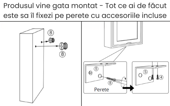 Masă pliabilă de perete cu dulap – soluție compactă 2-în-1 [5]