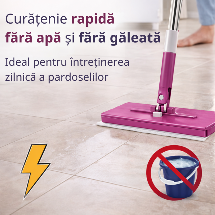 Mop Parex QuickPick pentru Șervețele Umede și Lavete | Compatibil Sleepy, Cap Rotativ 360° [5]