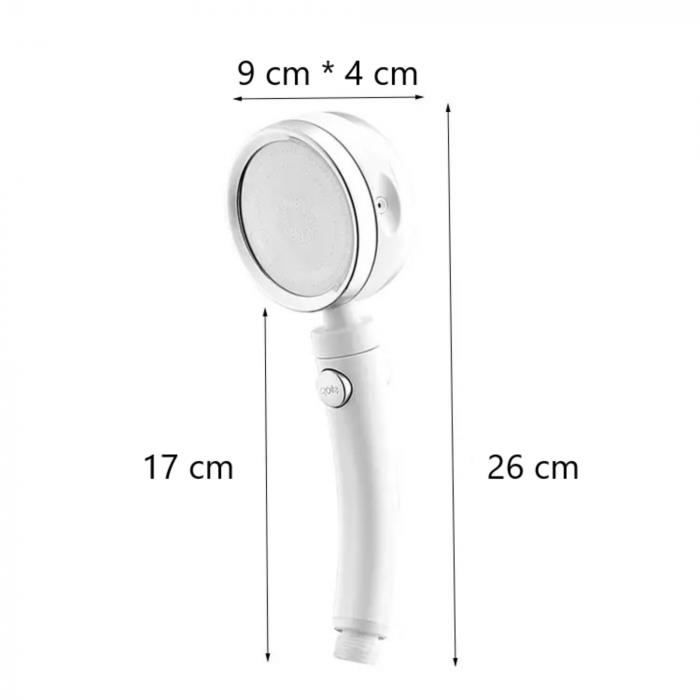 Cap de dus rotativ 360 grade cu multiple moduri de jet [8]