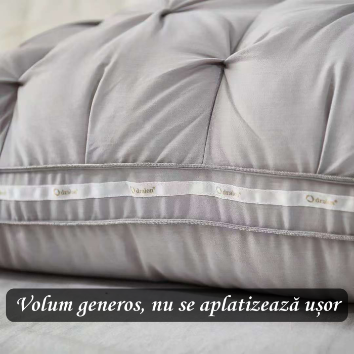 Perna Microgel 50x70, 1250g, Pufoasă, Antialergică, Fabricată în România [3]