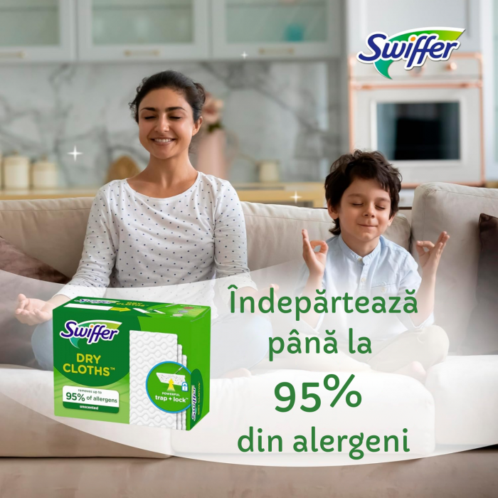 Lavete Uscate Swiffer 18 Buc | Curățare Rapidă, Fără Reziduuri [6]