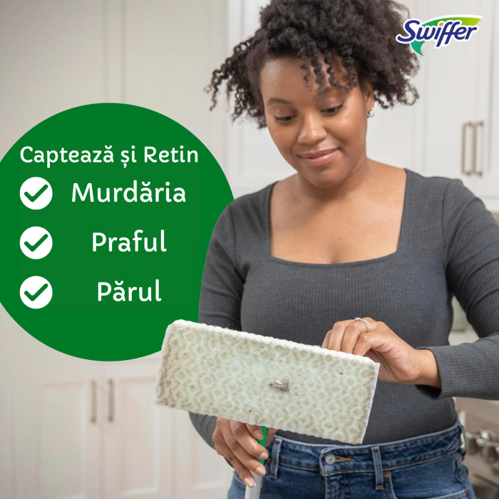 Lavete Uscate Swiffer 18 Buc | Curățare Rapidă, Fără Reziduuri [3]