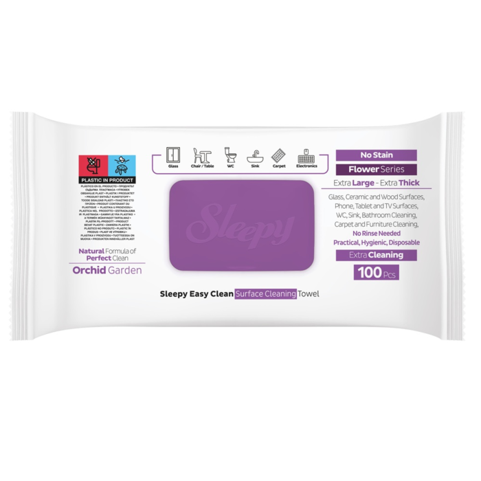 Servetele umede multisuprafete Sleepy Orchid Garden 100 buc – fara parabeni si clor [7]