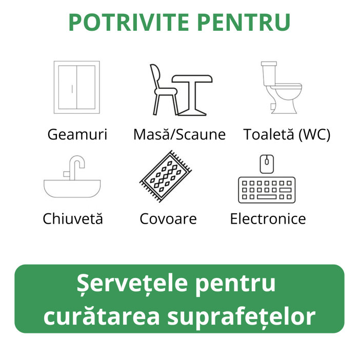 Set 3 Șervețele Umede Biodegradabile Sleepy Bio Easy Clean 3XLarge, Multisuprafețe, 3 x 50 buc [5]