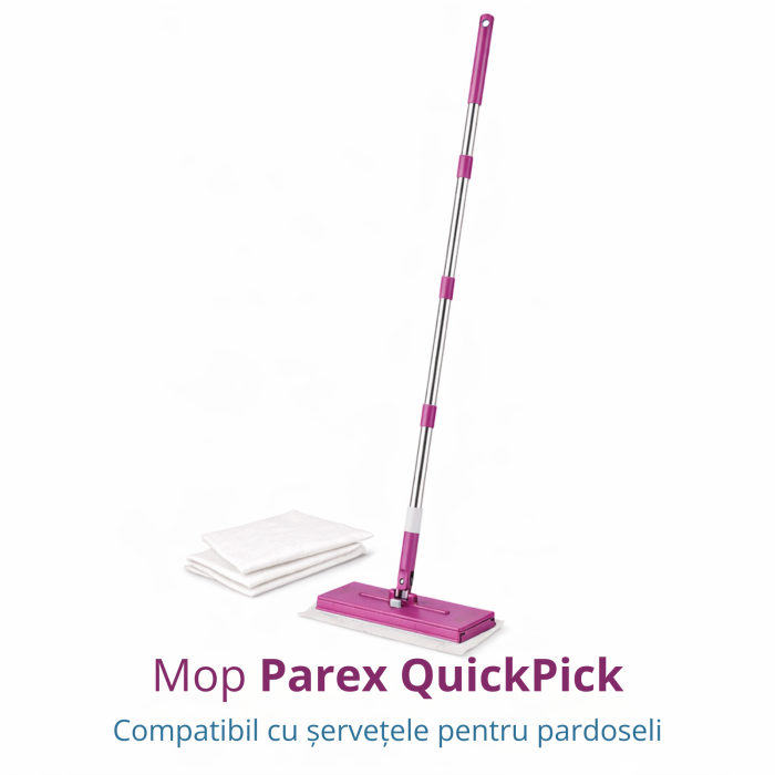 Set Mop Parex QuickPick + Lavete Sleepy Herbal Soap 50 buc, 4XL, fara galeata, fara clatire [2]