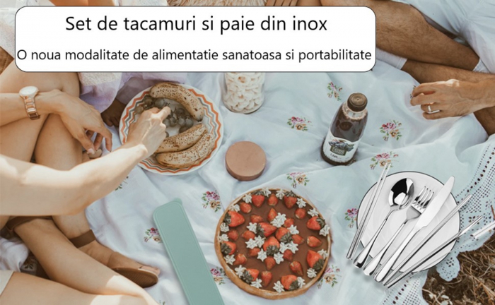 Set Portabil de Tacamuri si Paie din Inox - Elegant si Confortabil Oriunde ai fi [11]