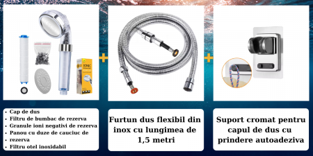 Set de dus, cap de dus, furtun si suport [1]