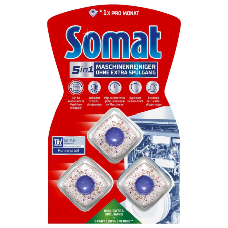 Somat 5in1 Maschinenreiniger curățare mașină spălat vase, 3 tablete (57 g)