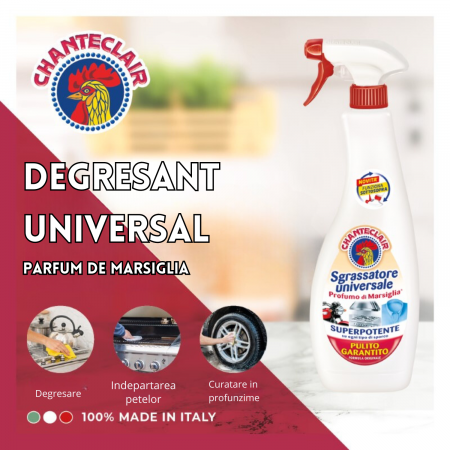 Degresant Universal Chanteclair cu Parfum de Marsiglia– Curățare Puternică pe Orice Suprafață, Interioară sau Exterioară [1]
