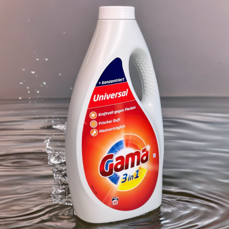 Detergent lichid Gama Universal 3 în 1, 2,5 L | Pentru rufe albe și colorate [1]