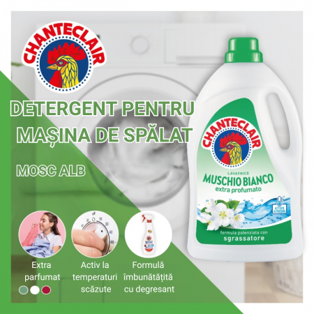 Detergent lichid Chanteclair Muschio Bianco – 1260 ml, 28 spălări [3]