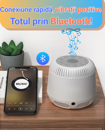 Lampa cu Sunete Albe și Lumină de Noapte Relaxantă [5]