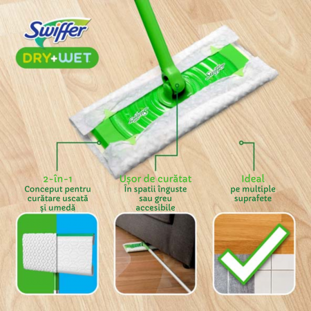 Kit Mop Uscat/Umed Swiffer | 8 Lavete Uscate + 3 Umede [3]
