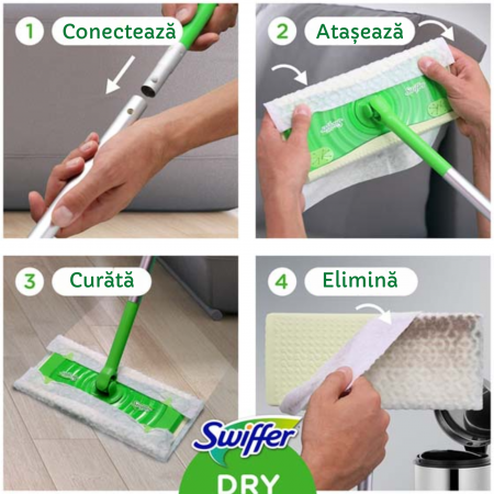 Kit Mop Uscat/Umed Swiffer | 8 Lavete Uscate + 3 Umede [2]
