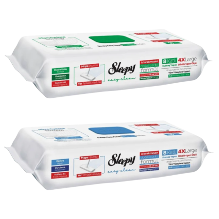 Mopuri si Rezerve Mop - Lavete Sleepy Easy Clean 100 buc White Soap + Bleach 4XL Pardoseli