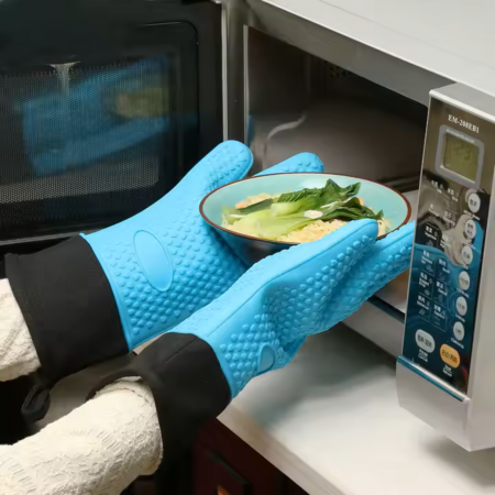 Mănuși termorezistente silicon alimentar – protecție până la 230°C [6]