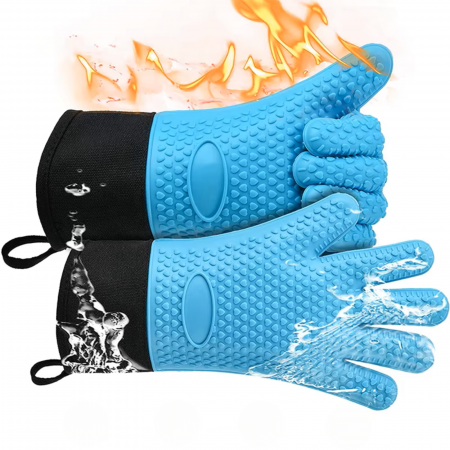 Mănuși termorezistente silicon alimentar – protecție până la 230°C [8]