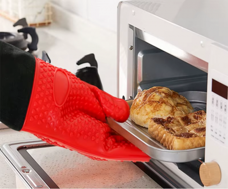 Mănuși termorezistente silicon alimentar – protecție până la 230°C [6]