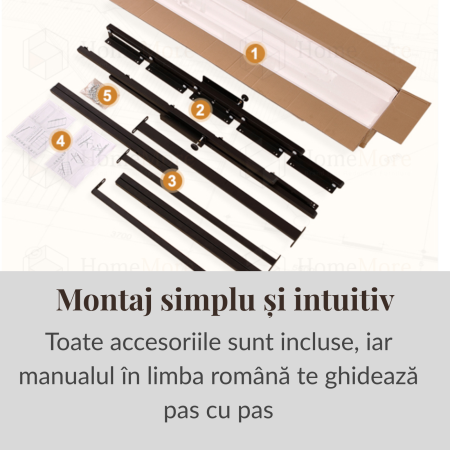 Masă Transformabilă în Raft 2-în-1 – Design Modern, Raft cu 5 Polițe, Masă pentru 6 Persoane | Innovio-Home [7]