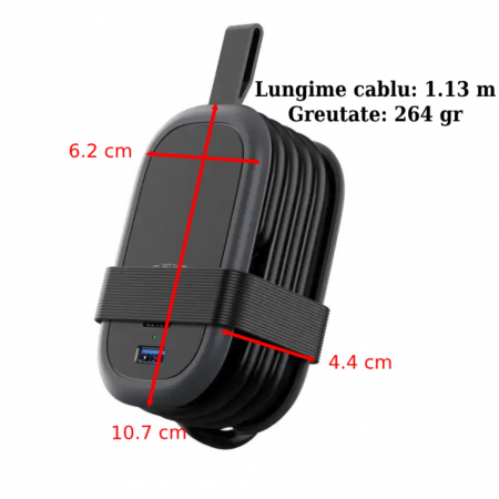 Prelungitor portabil cu USB și priză AC – 4000W, ideal călătorii [12]