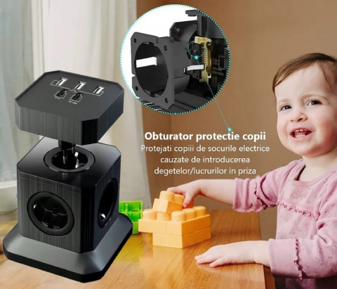 Prelungitor tip turn detasabil cu USB-C [5]