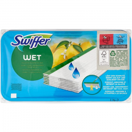 Curatenie & Intretinere Casa - Lavete Umede Swiffer 24 Buc | Curățare Rapidă, Parfum Lămâie