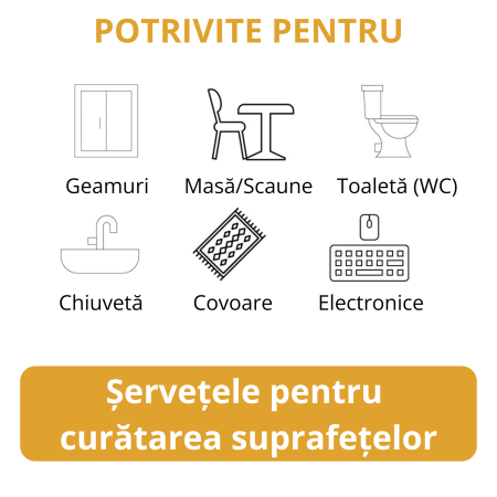 Șervețele Umede Biodegradabile Sleepy Bio Clove & Cinnamon 50 buc, Multisuprafețe 3XLarge [4]