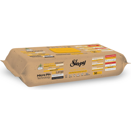 Servetele Umede - Șervețele Umede Biodegradabile Sleepy Bio Clove & Cinnamon 50 buc, Multisuprafețe 3XLarge