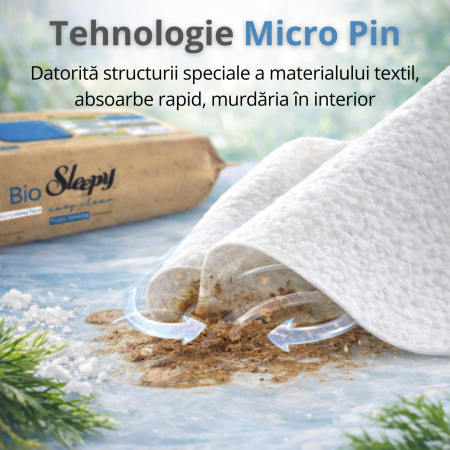 Șervețele Umede Biodegradabile Sleepy Bio Sea Salt & Sea Weed 50 buc, Multisuprafețe 3XLarge [5]