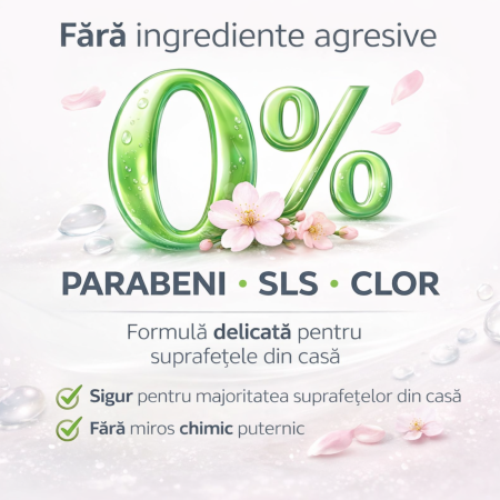 Servetele umede multisuprafete Sleepy Cherry Blossom 100 buc – fara parabeni si clor [1]
